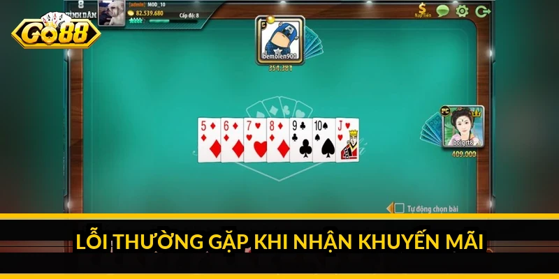 Cách nhận khuyến mãi GO88: kích hoạt đúng để không mất thưởng 5 Lỗi thường gặp khi nhận khuyến mãi